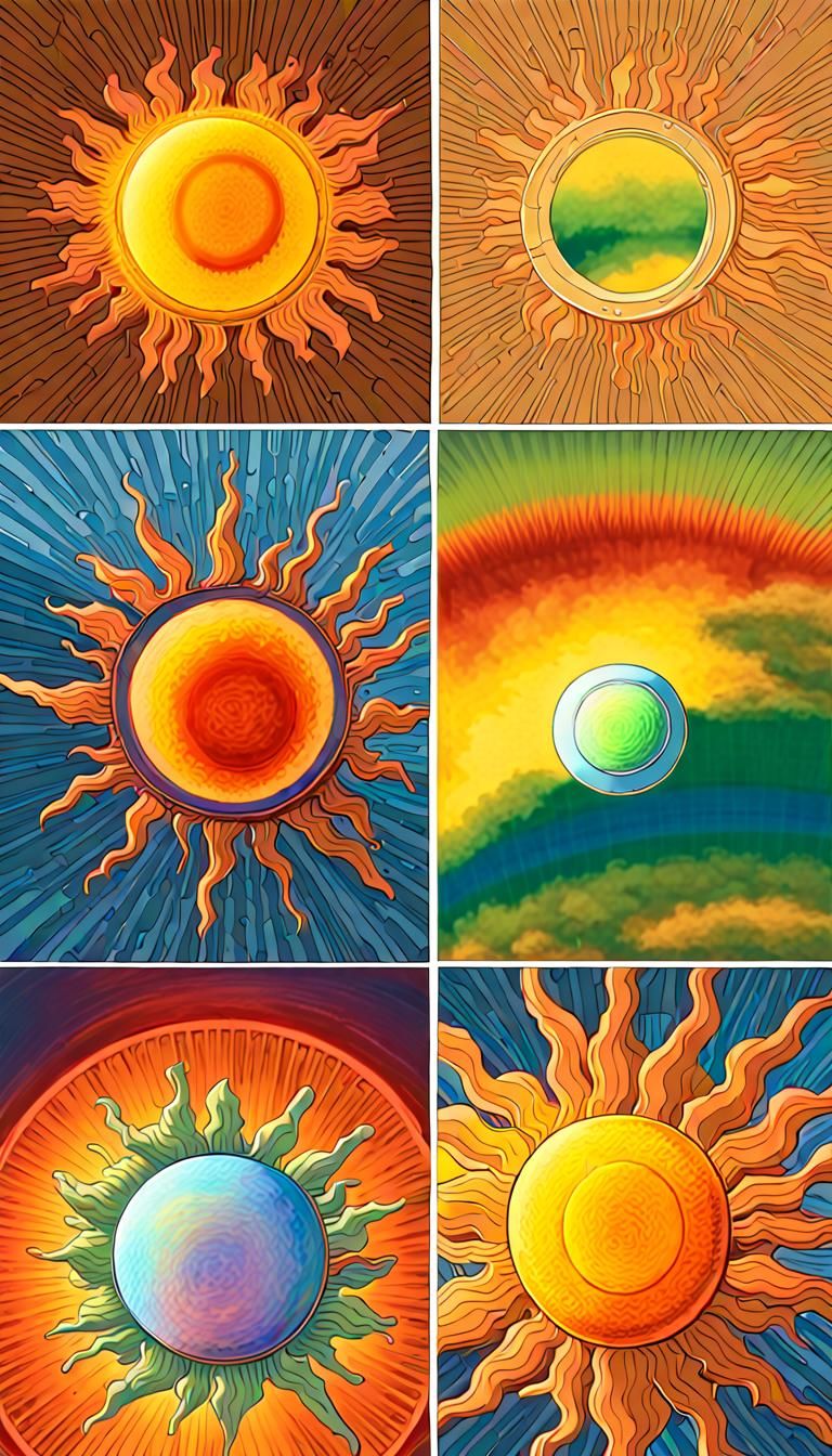 Rainbow Sun Rings Through Prismatic Ice Cloud