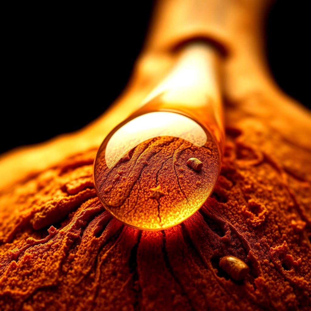 Wooden Tear Details Revealed in Close-Up