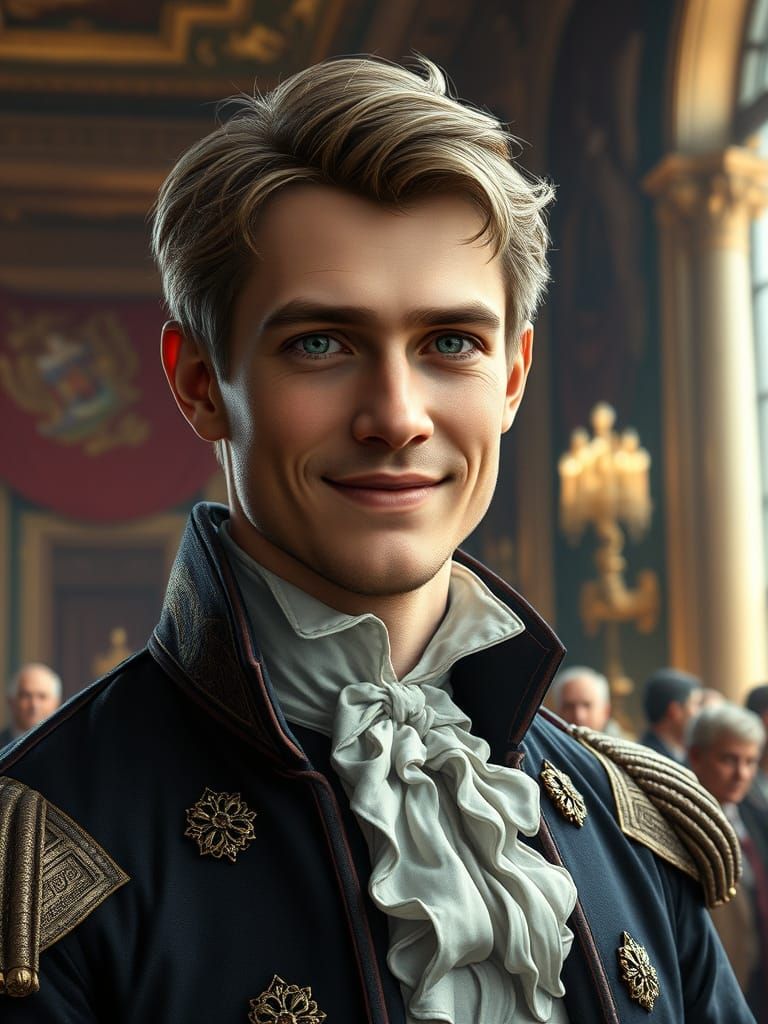 Dashing 1812 Era Duke in Grand Hall