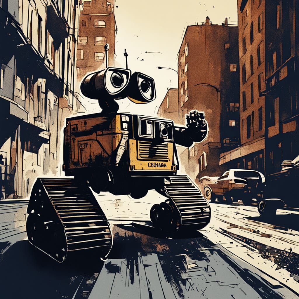 Wall-e in Modern City: German Expressionist Film