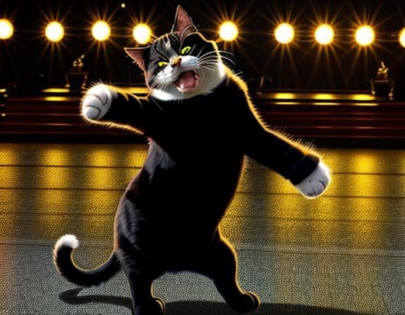 Funny Dancing Cat Meme with Subtitles