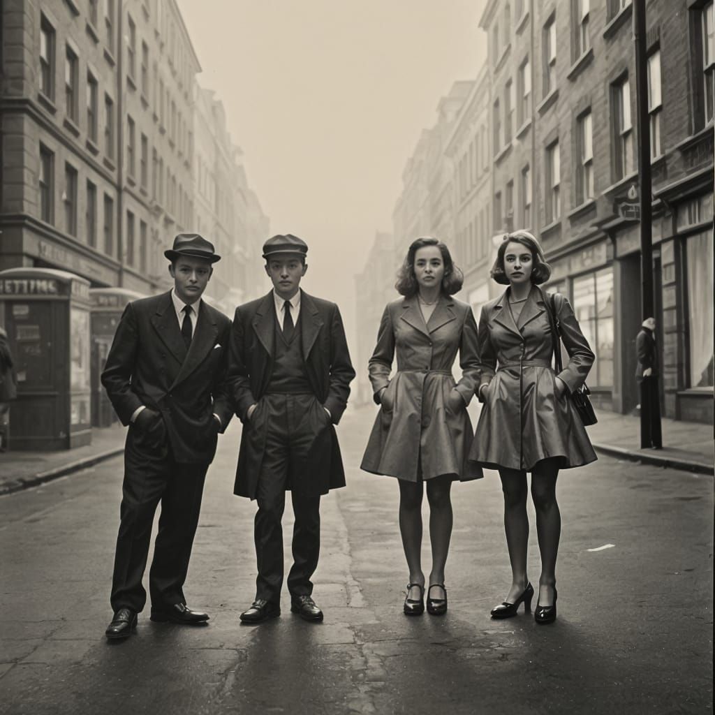 Teddy Boys and Girls in 1950s England