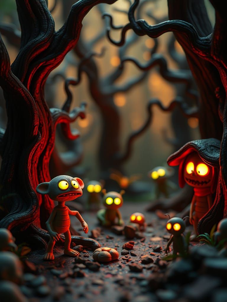 Enchanted Forest Stop-Motion Animation with Clay Characters