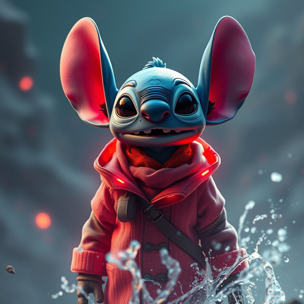 Stitch in the Future: A Fantastical Concept Art