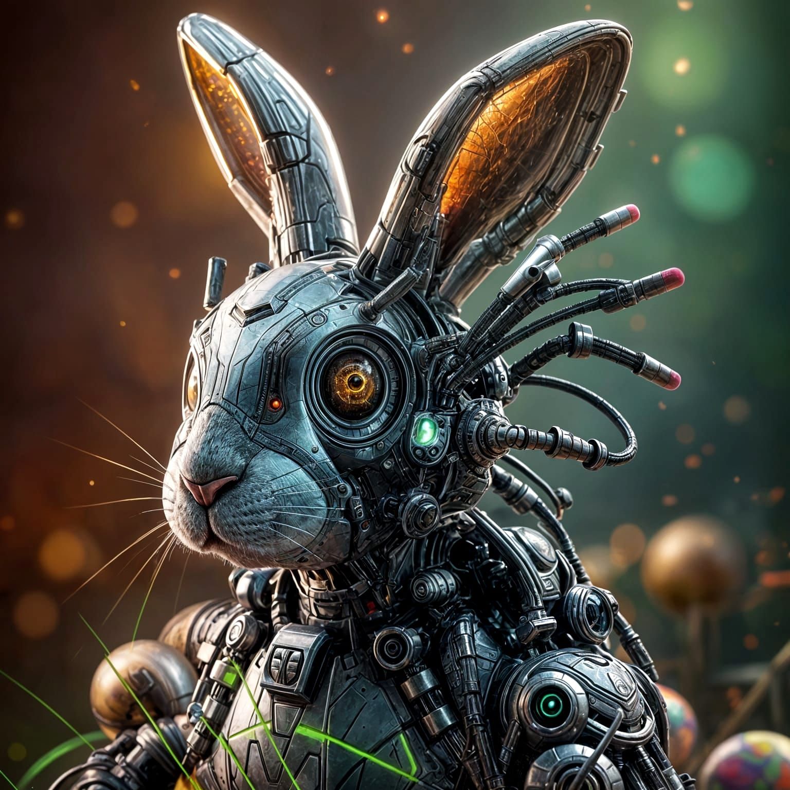 Cybernetic Easter Bunny Meets the Borg