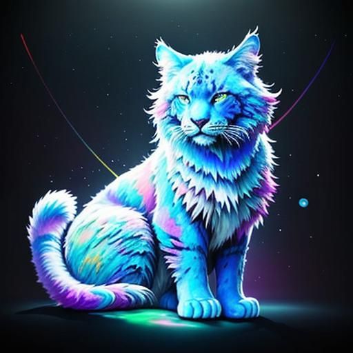 (THERE IS ALWAYS A BIG CAT MADE OF CLOUDS in this design.)(C...