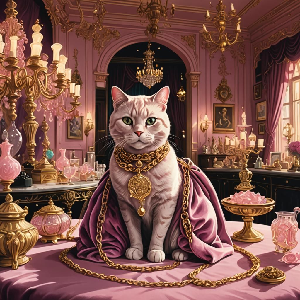 Pink Velvet Cat Purse in Surreal Boutique