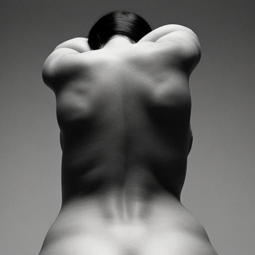 Girl Bent Over Backwards: Rear View