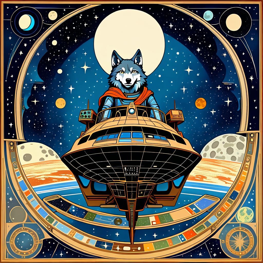 Wolf Captain on Lunar Transport Vessel