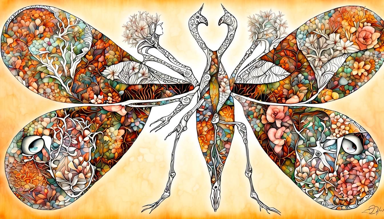 Harmonic Australian Nature with Fractal Elements