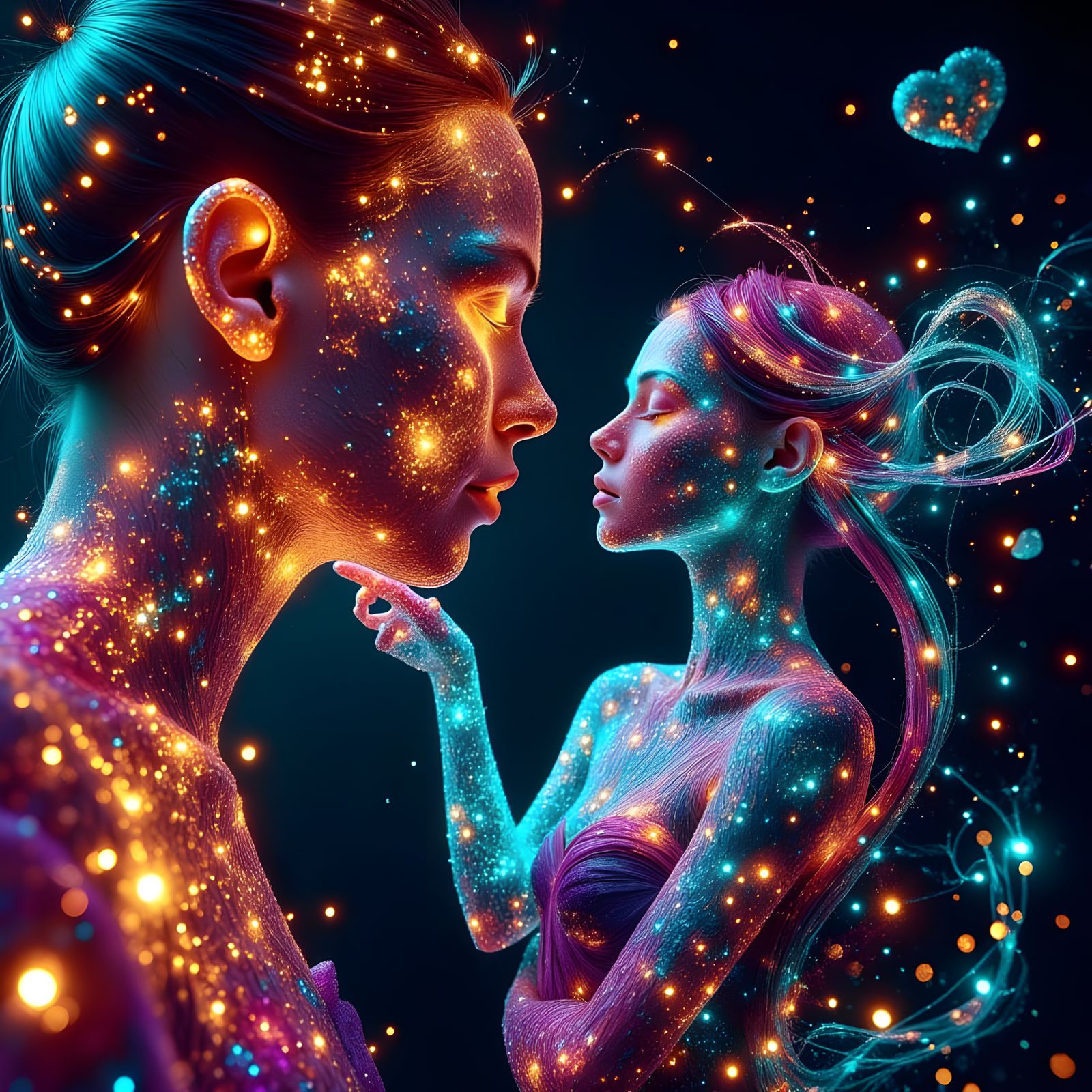 Psychedelic "The Dreamers" for ChromaDepth 3D Glasses