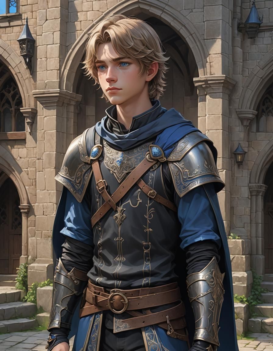 3D Anime Art of a Medieval Boy Adventurer