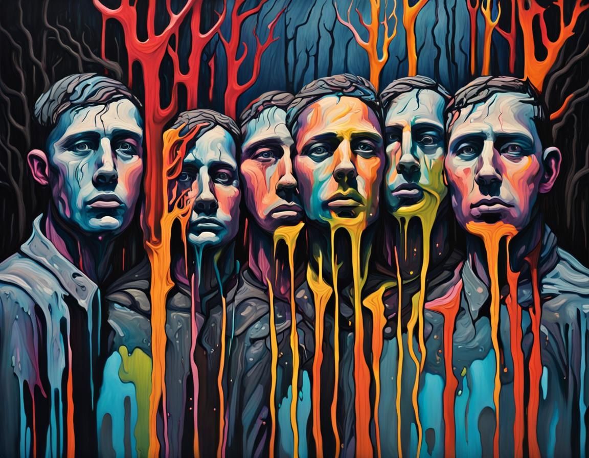 Surreal Birchmen Colony in Vibrant Street Art