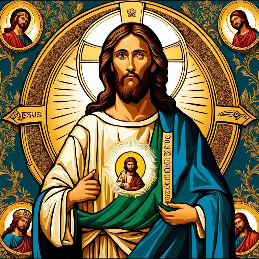 Jesus Christ with Disciples: A Classic Depiction