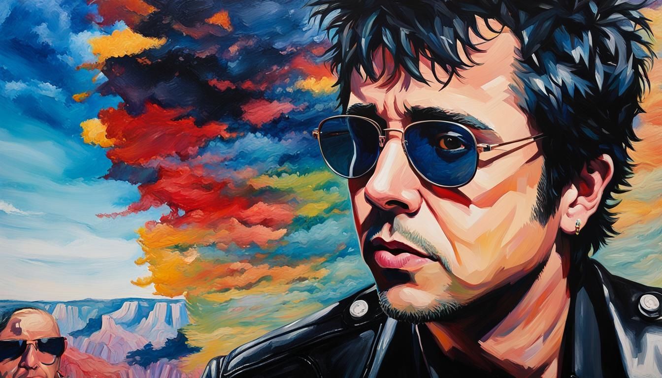 Pop Art Portrait in Neo-Impressionist Style