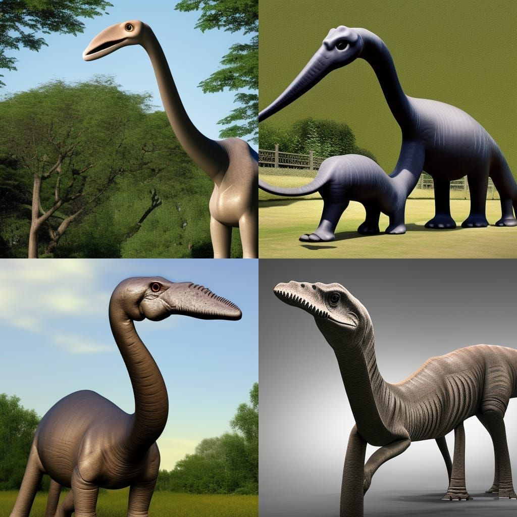 An AI Generated Diplodocus