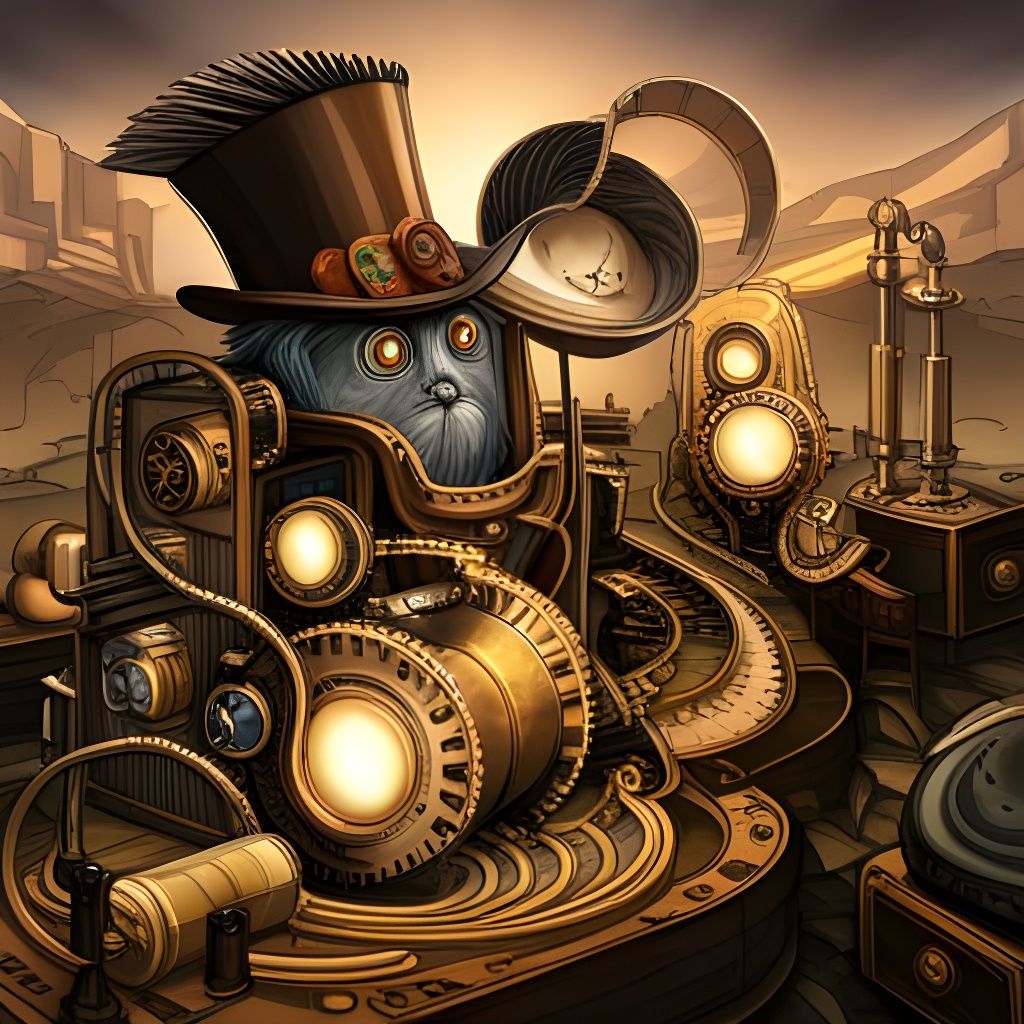 Steampunk Engine Meets Cryptozoology in Nature
