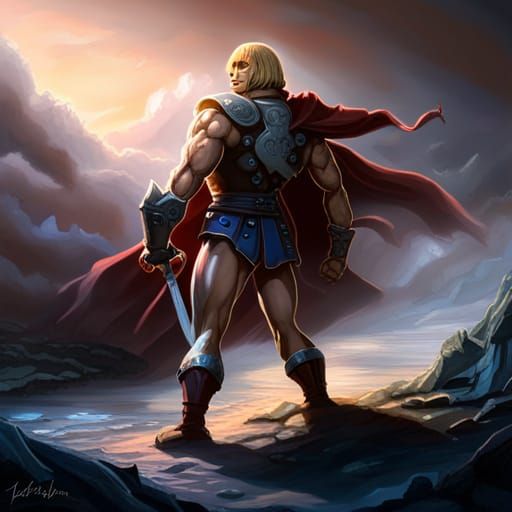 He-Man Teddy Bear: Dark Fantasy Concept Art