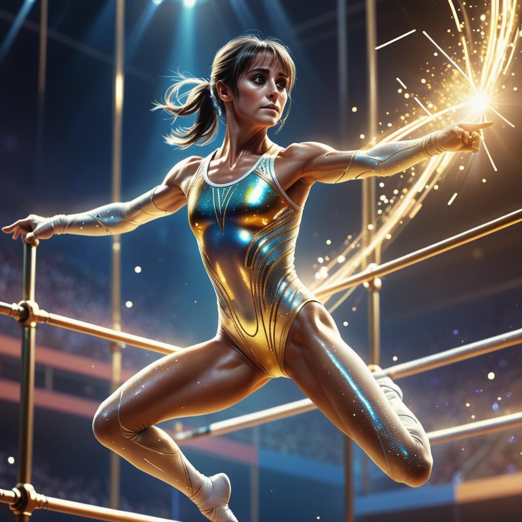 Dreamlike Gymnastics Concept Art in 8K