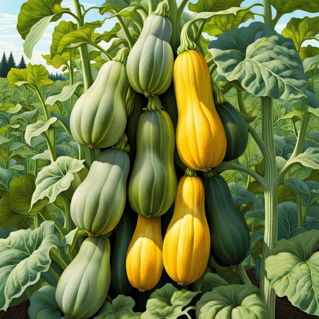 Vertical Summer Squash in Amanda Sage Style
