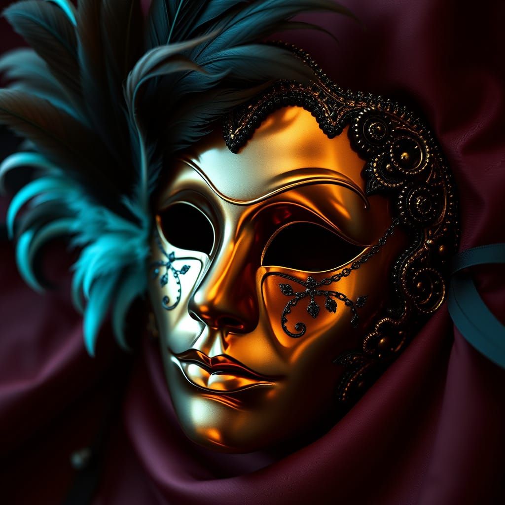 Ethereal Victorian Opera Mask