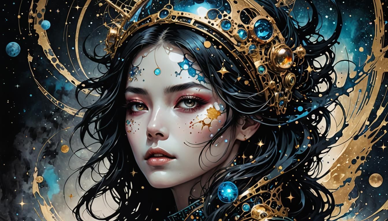 Death-deep-eyes space woman