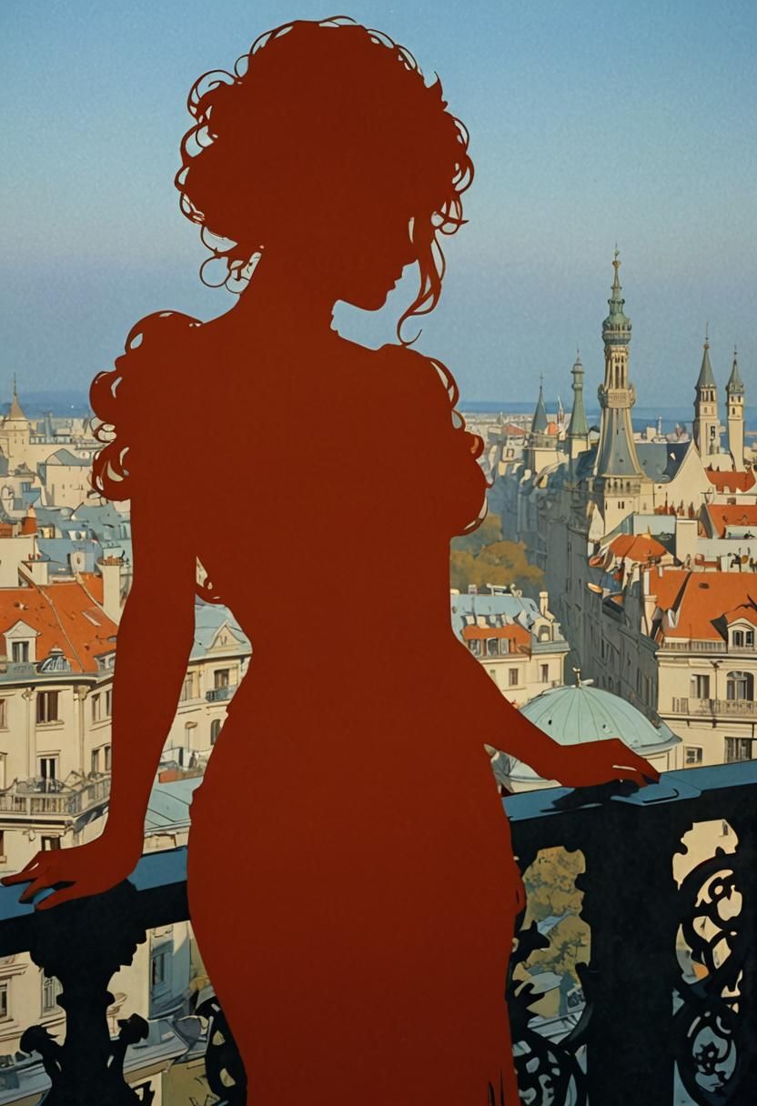 Sci-Fi Silhouette with Art Nouveau Influences