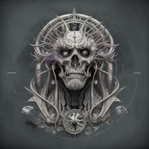 Abomination: A Mixed Media Cosmic Illustration