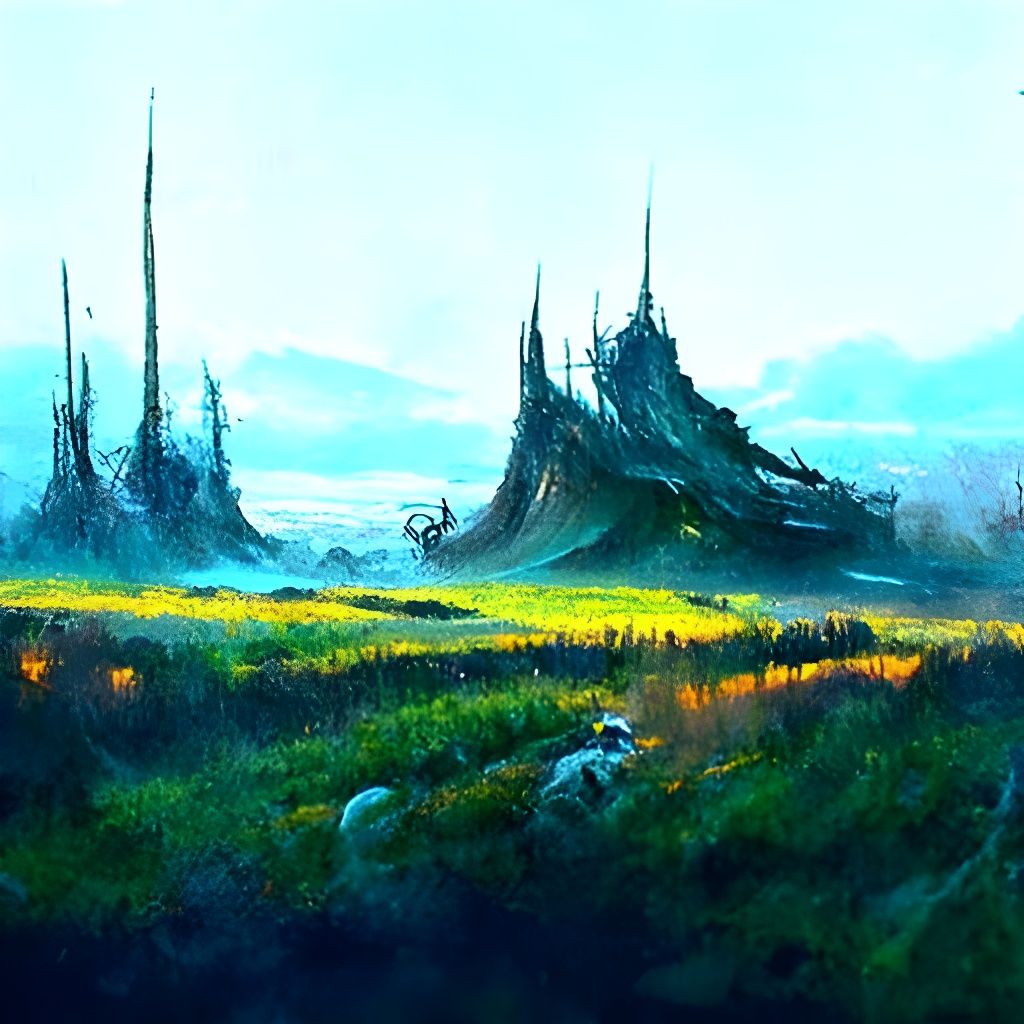 Lush Fantasy Landscape Art
