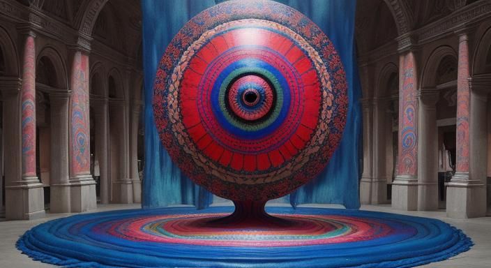 Surreal Eye Unveiling Multidimensional Reality in Psychedeli...