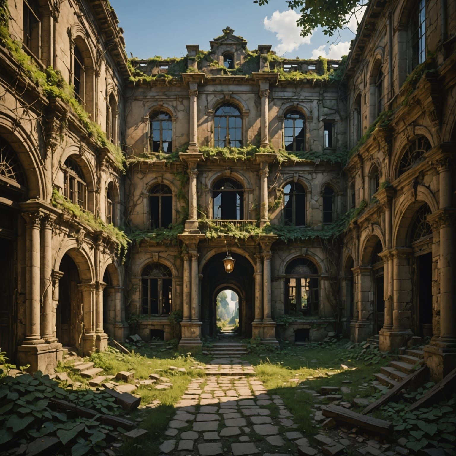 A forgotten, decaying location meticulously restored into it...