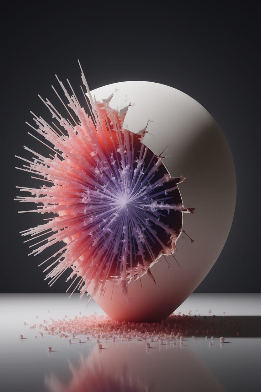 Explosive Ceramic Crazing Plethoric Polymer Fibrils