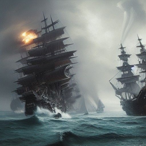 Epic Pirate Ship Battle in Sinister Style