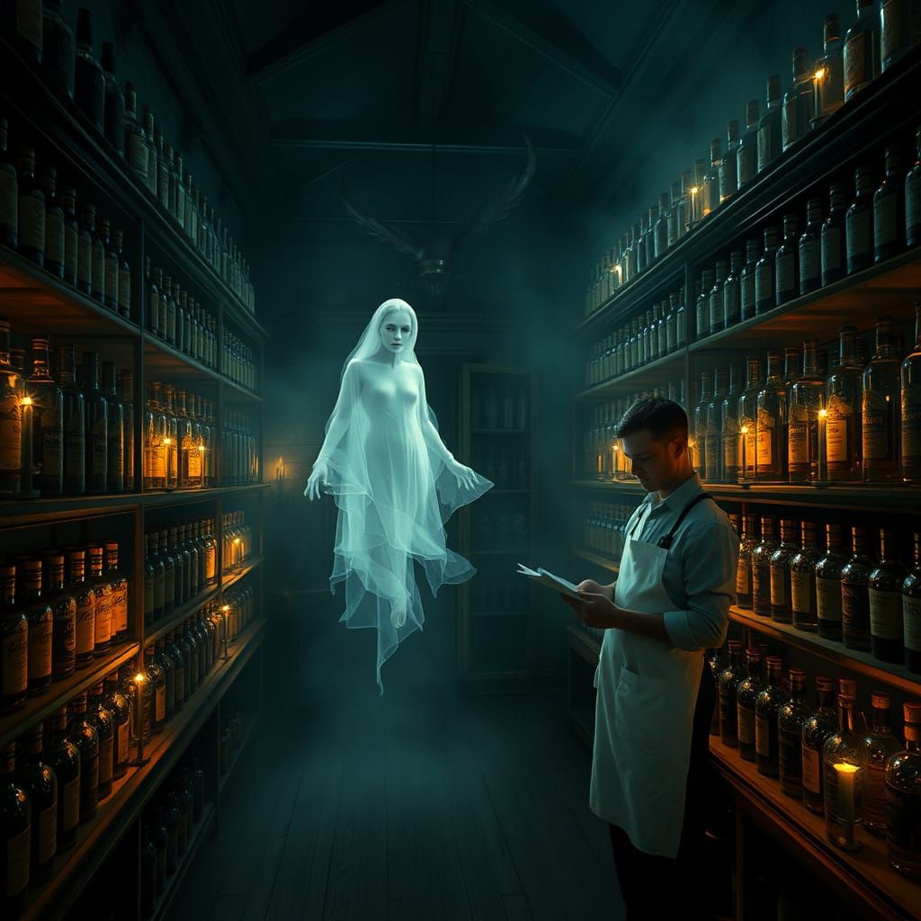 Ethereal Tasting Room in Haunting Mansion