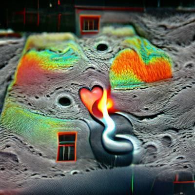 Thermal Love on the Moon: A Conceptual Image