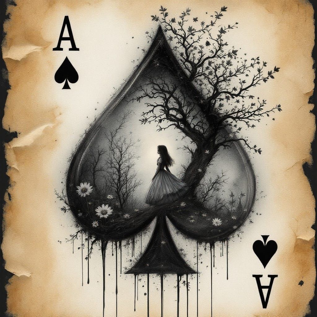 Whimsical Alice in Wonderland Scene