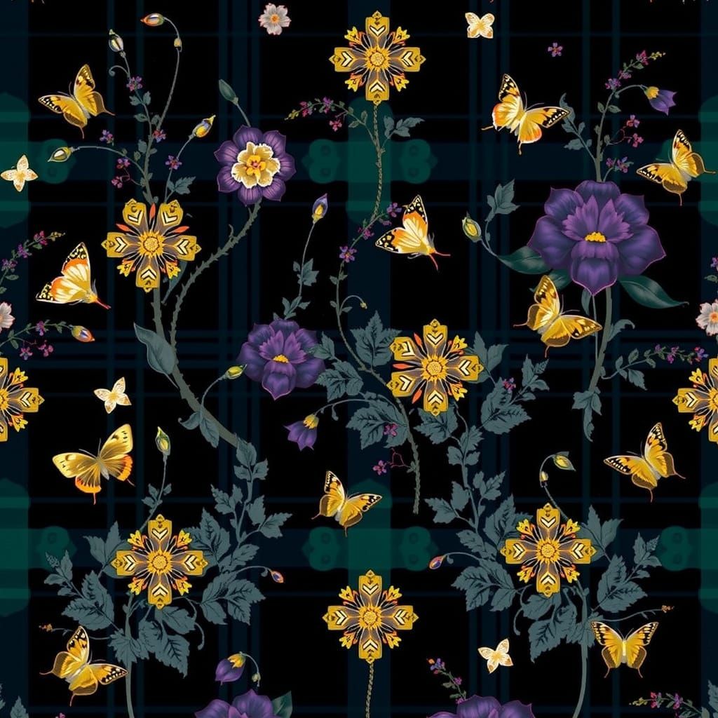 Elegant Celtic Tartan Fabric for Hospital Clergy Wear