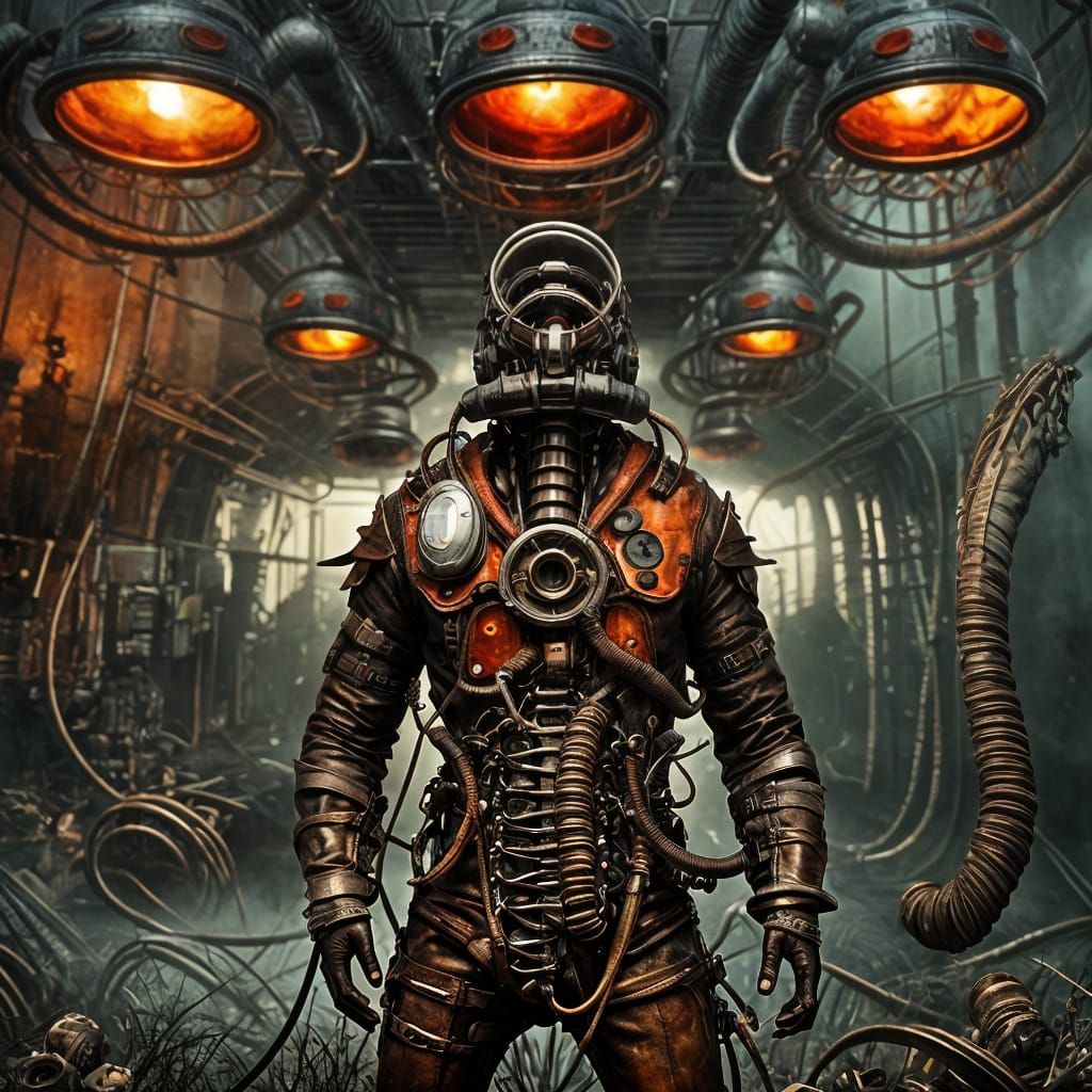 Monster in the Shortwave in Rococo-Horrorcore Style