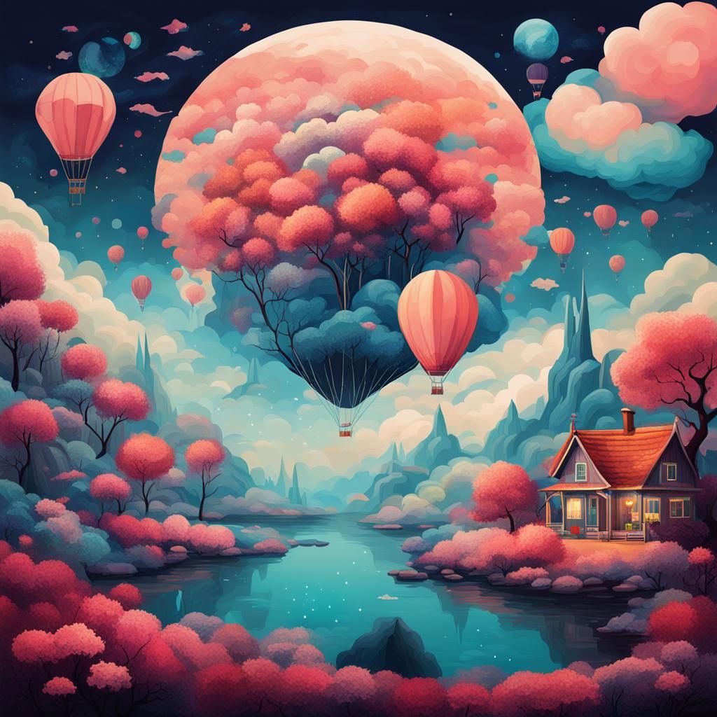 Ethereal Dreamscape in Dreamy Style