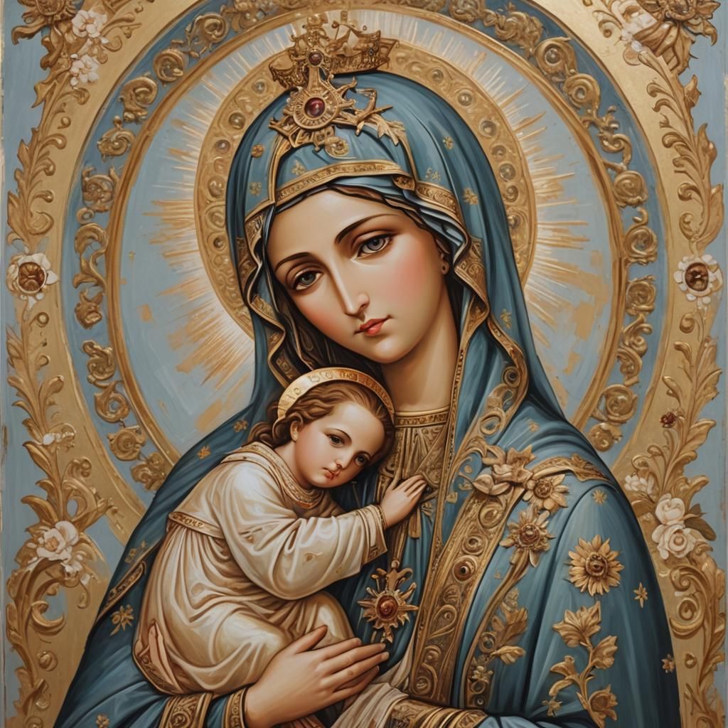 It is truly worthy to bless you, O Mother Mary , the ever-bl...