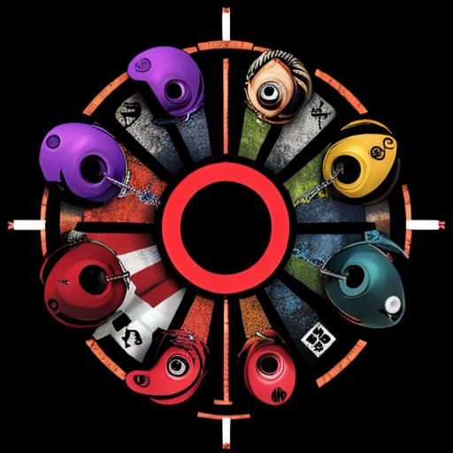 Abstract Image of Interconnected Twisted Circles