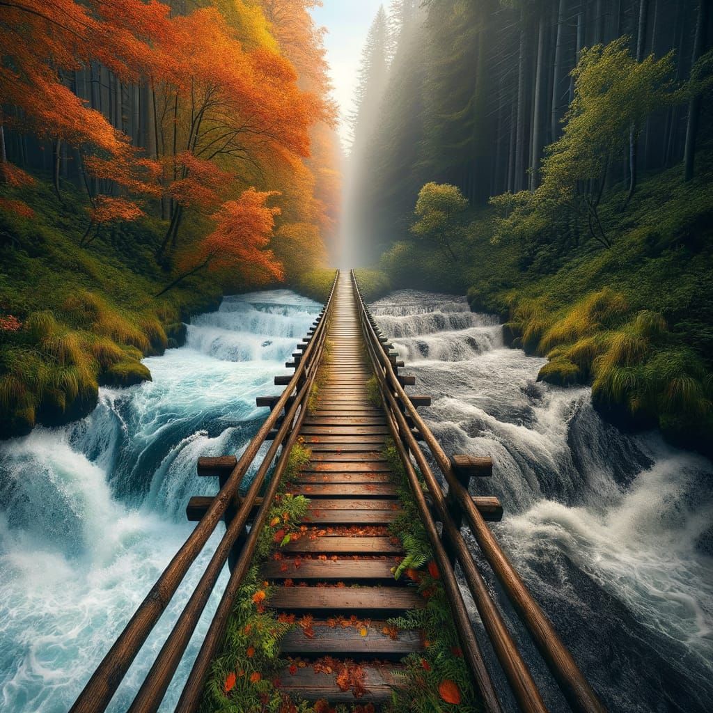 Bridge Between Autumn and Summer