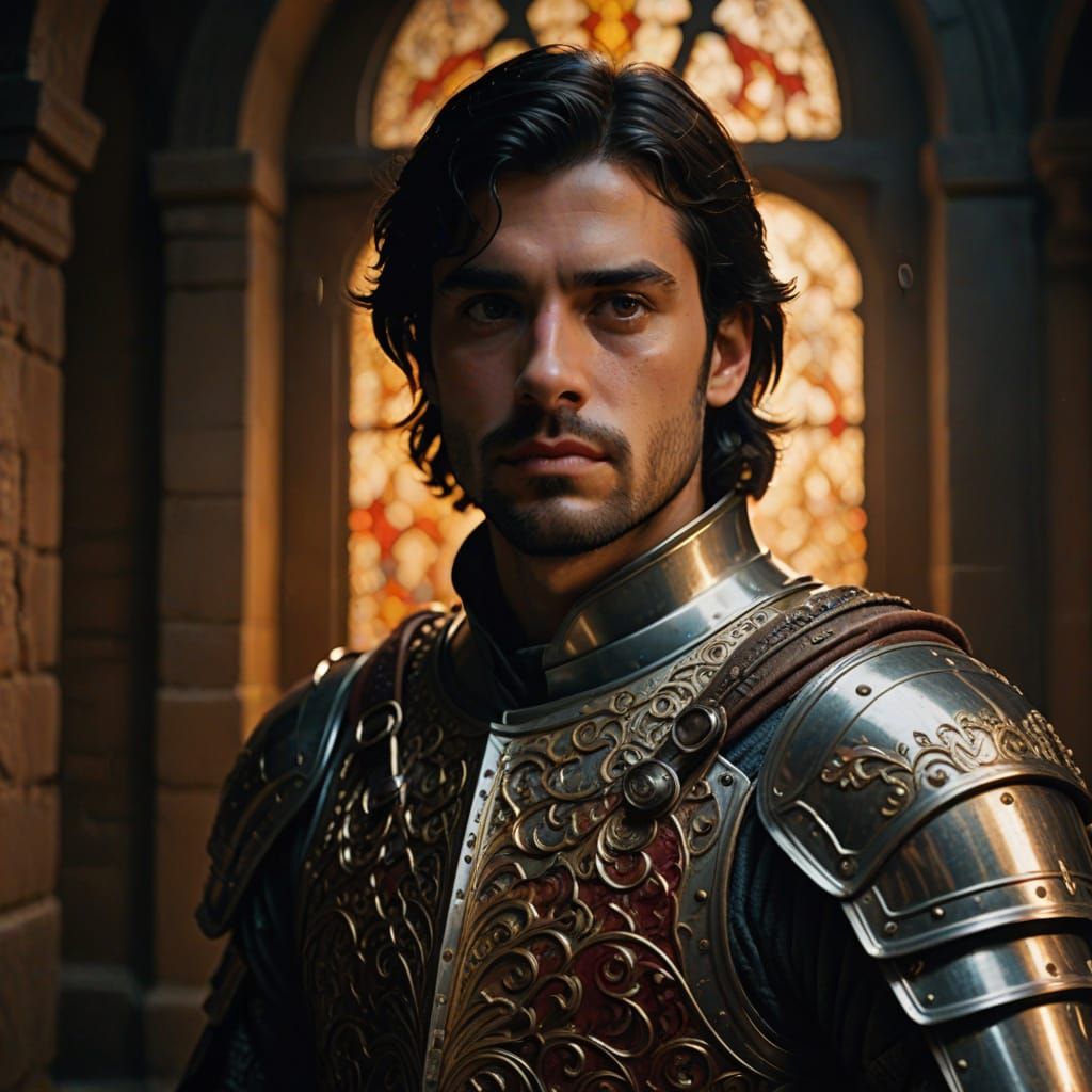 Knight in Shining Armor: A Hyperrealistic Portrait