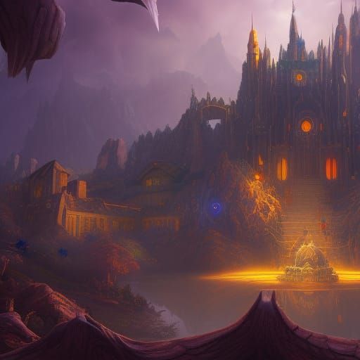 Fantastical Wizard School Concept Art in Unreal Engine