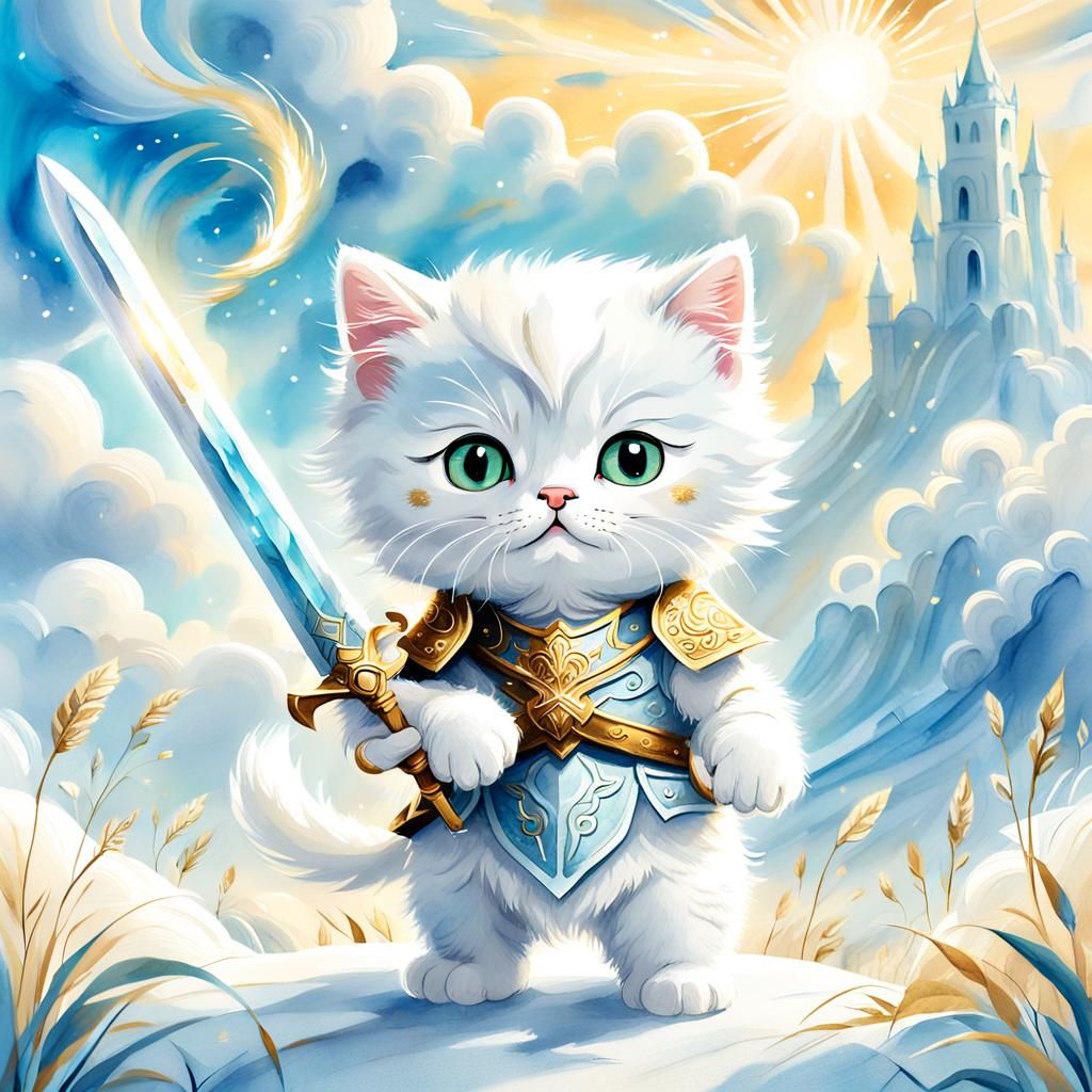 Made-up RPG Character: Kitten warrior