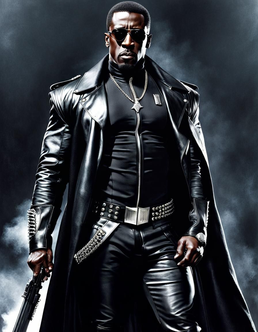 Hyperrealistic Full Body Portrait of Blade in HDR