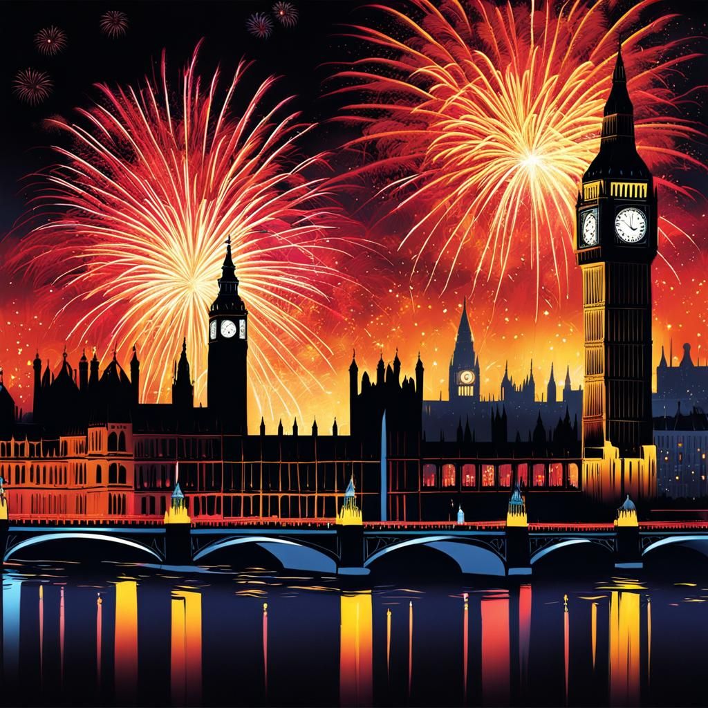 FIREWORKS LONDON New Year's Eve 2024