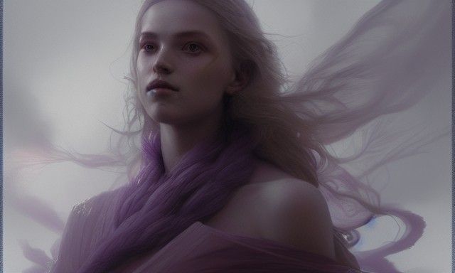 Nordic Goddess Portrait in Detailed Render