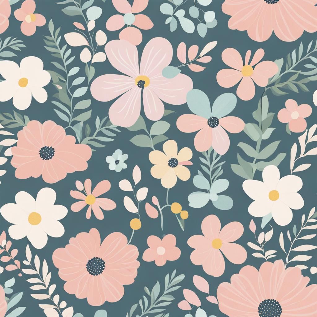 Pastel Floral Pattern for Baby