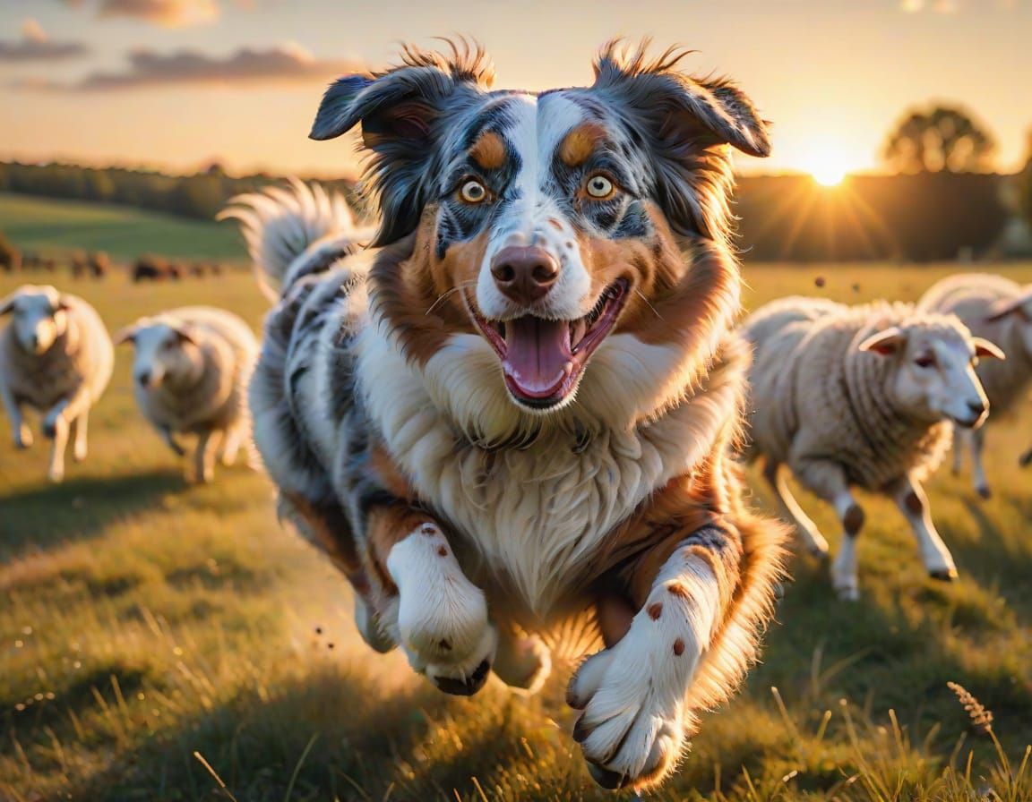 little Aussie having tons of fun